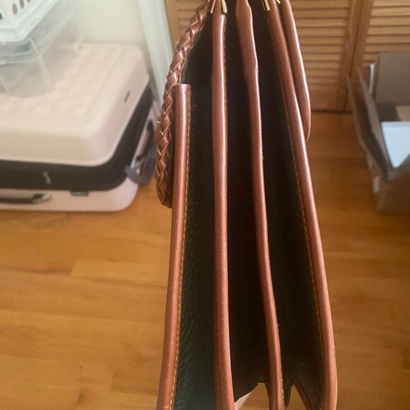 Vintage Dooney & Bourke satchel handbag green leather 8x10 - Picture 10 of 10